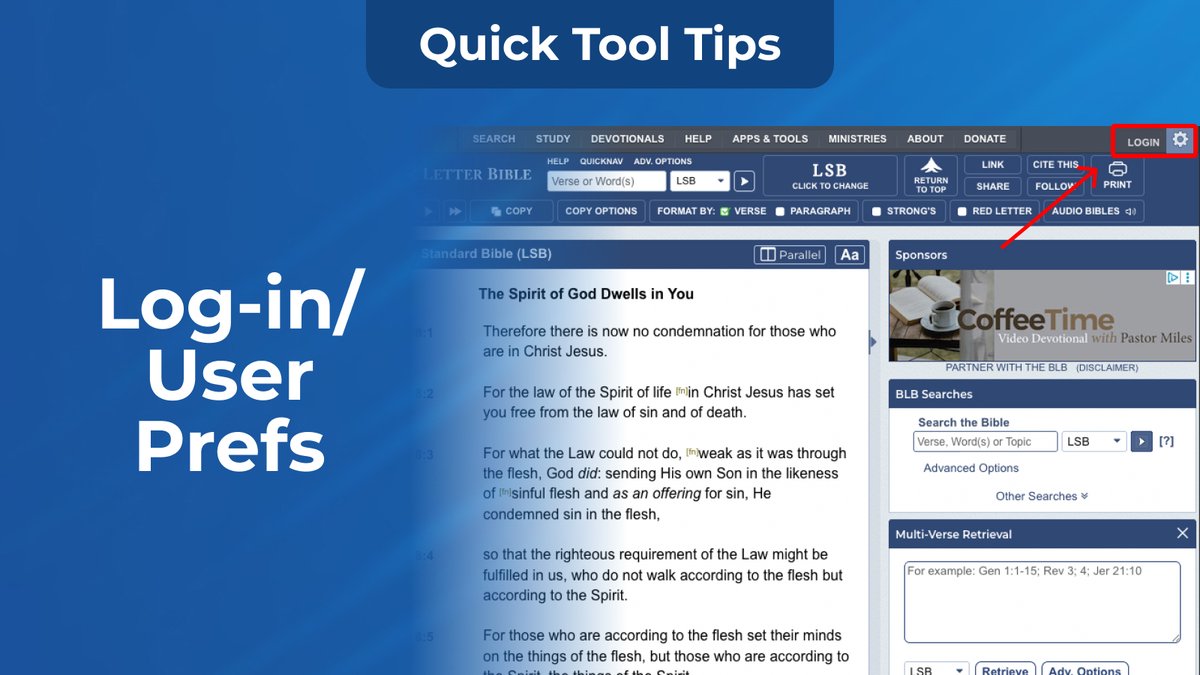 BlueLetterBible's tweet image. Did you know that #BLB features user preferences and customizations? blb.sc/000VCP #TipsandTricks #BibleStudyTools #BlueLetterBible