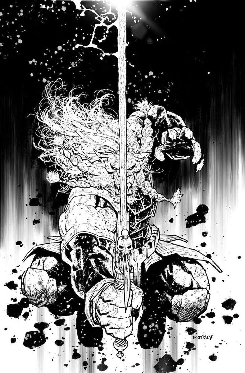 Starts with a sketch. Nothing more important than getting a strong foundation in your layout. Makes pencilling and inking a breeze. (Cover for Battle Beast 1, 6th printing)