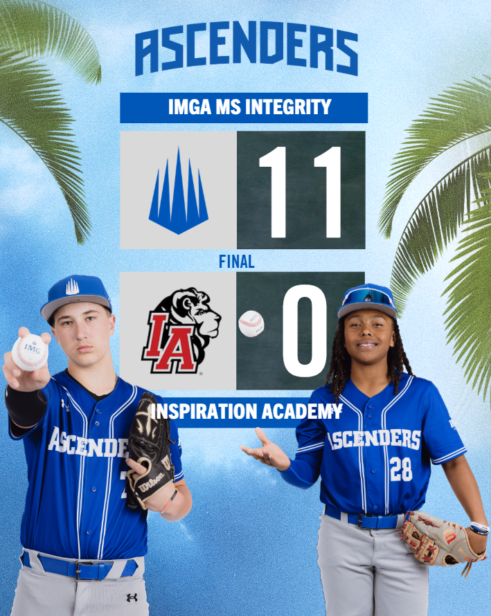 IMGABaseball's tweet photo. Monday 2-23

Integrity defeated Inspiration Academy 11-0 behind Ascher Ruf who threw 4 innings with 8 strikeouts while helping himself out going 2-3 with 1 RBI and 1 run at the plate. Channing Crowder contributed offensively as well going 2-3 with 3 RBIs and 2 runs scored. https://t.co/FacaJdBf6T