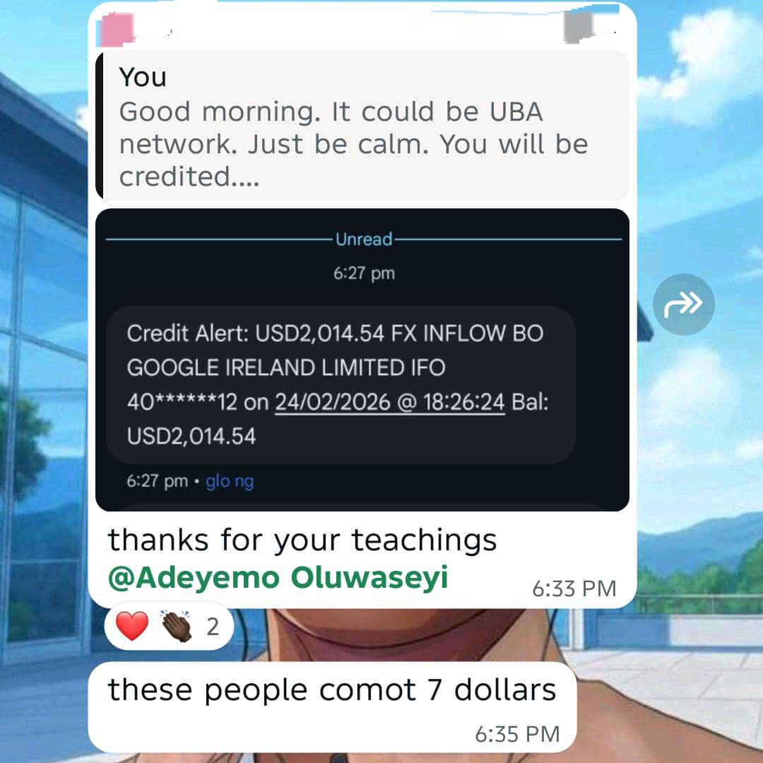 adeyemo_seyi_'s tweet image. Over $2k successfully credited to his dorm acc. YouTube Money🔥

Want to also get started and start learning from me?

Click the link below with just a single tap to join my Telegram Channel of over 2600 people learning directly from me...

...and getting all My FREE tips.

Get