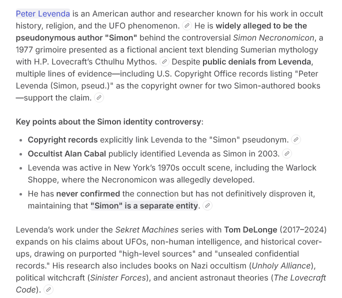 Did you know that Tracy Twyman claimed that Peter Levenda stole her book. This is the guy being platformed on major podcasts such as Danny Jones. 

Not my words, hers.