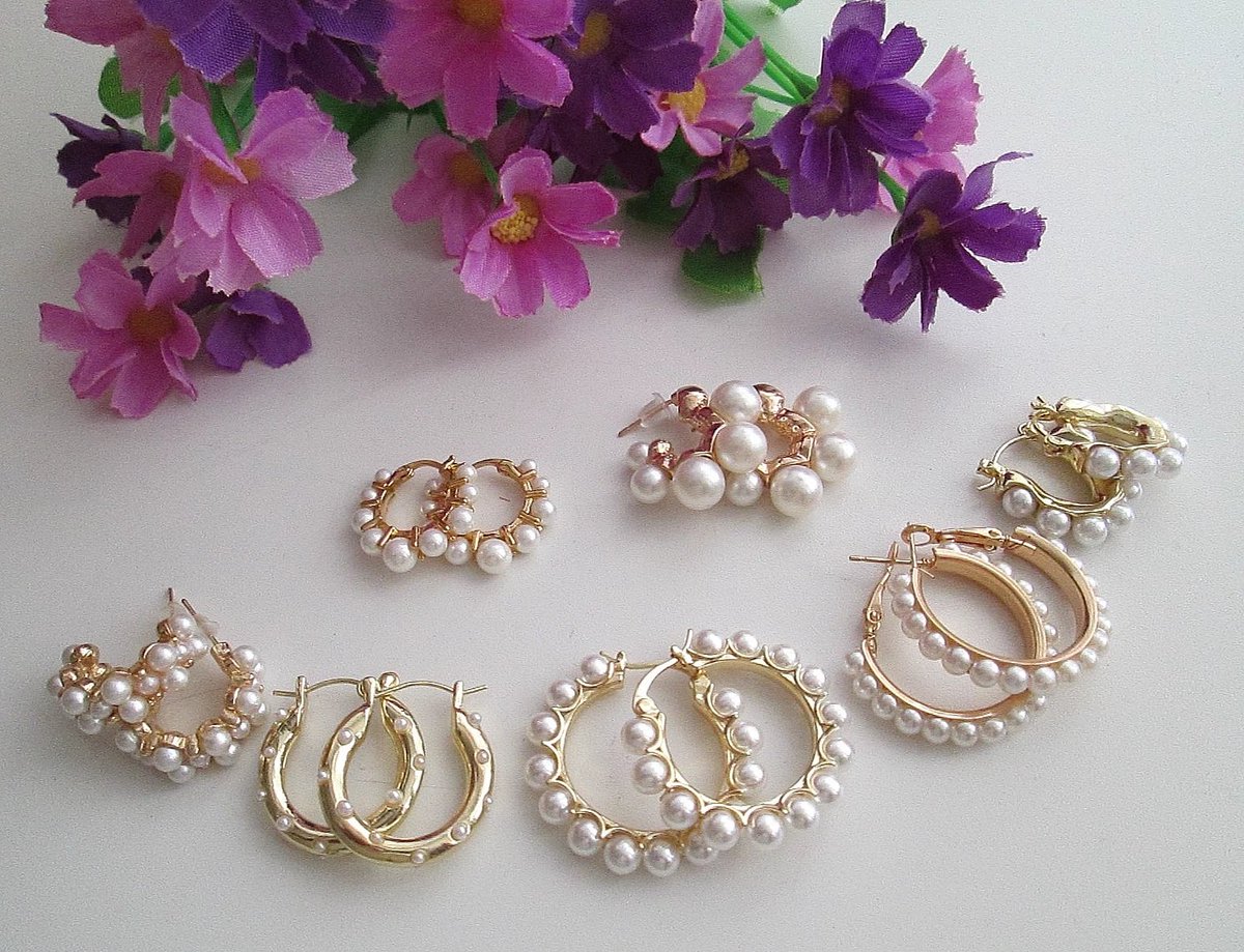 Hoop Earrings with Pearl.
ebay.co.uk/itm/1471706068…