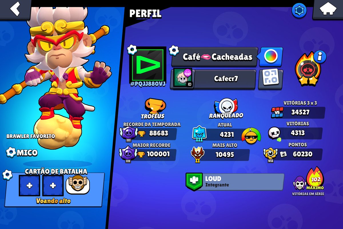 F/A 
Meus horários : 17h, 18h, 19h, 20h
Faço todos os brawlers e o que sobrar na match 

♻️ + ♥️