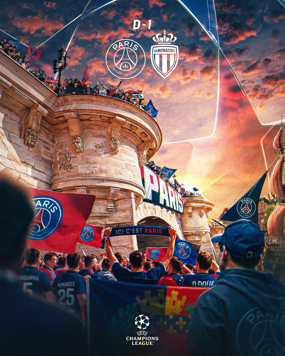 PSG_inside's tweet photo. Rendez-vous demain ! 🔥❤️💙

#PSGASM I #UCL https://t.co/CfweJn3sNR