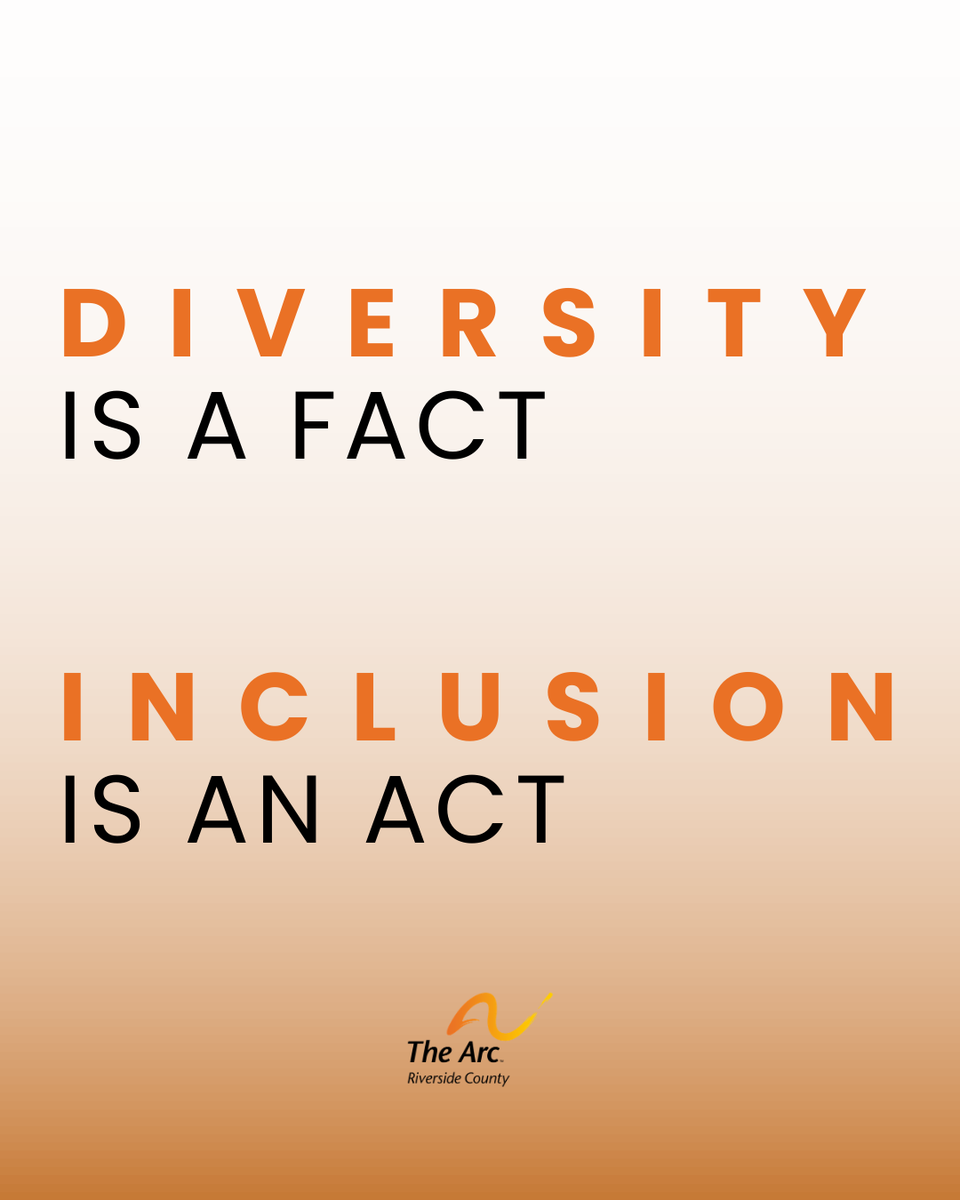 ArcRiverside's tweet photo. Diversity is a reality — inclusion is a choice we make every day. At The Arc of Riverside County, we strive to create spaces where everyone feels valued, respected, and empowered to belong. 💙 #disabilityinclusion #inclusionmatters #riversidecounty https://t.co/QKdtsLd4Jt