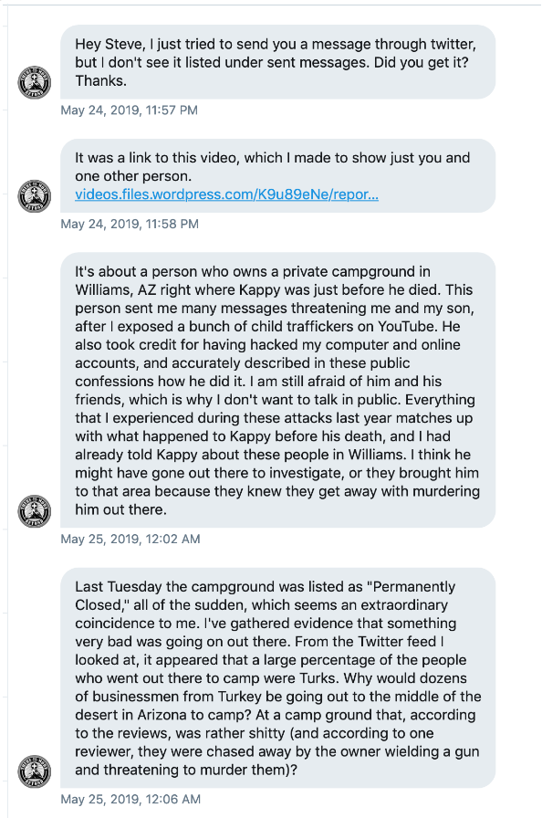 Going back down the Isaac Kappy &amp; Twyman rabbit hole. 

Listen to what Tracy Twyman said about Isaac Kappy in twitter chat logs. 

She was "suicided" not long after on July 9, 2019.