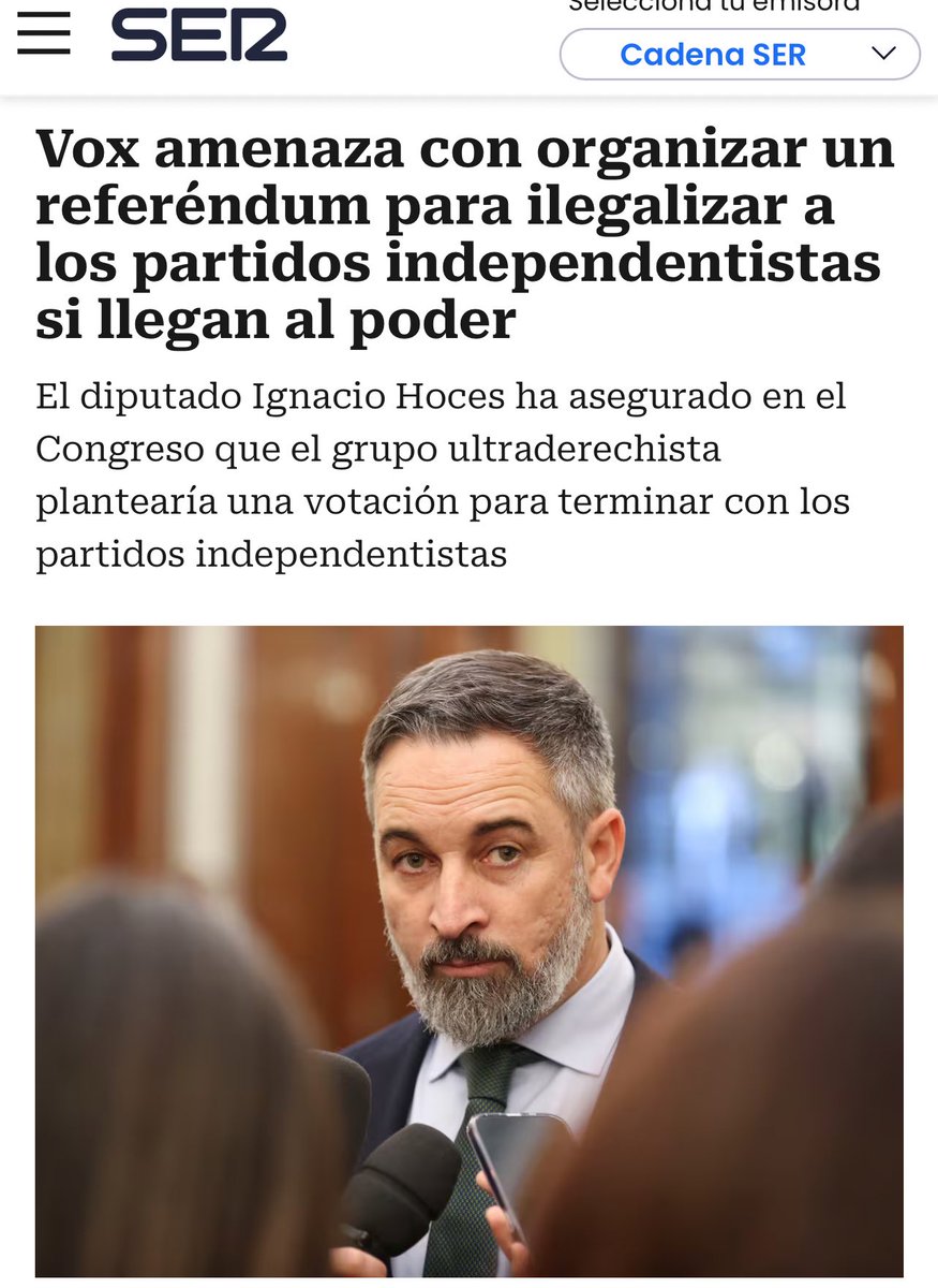 ¿Estás de acuerdo con ilegalizar a los partidos independentistas?