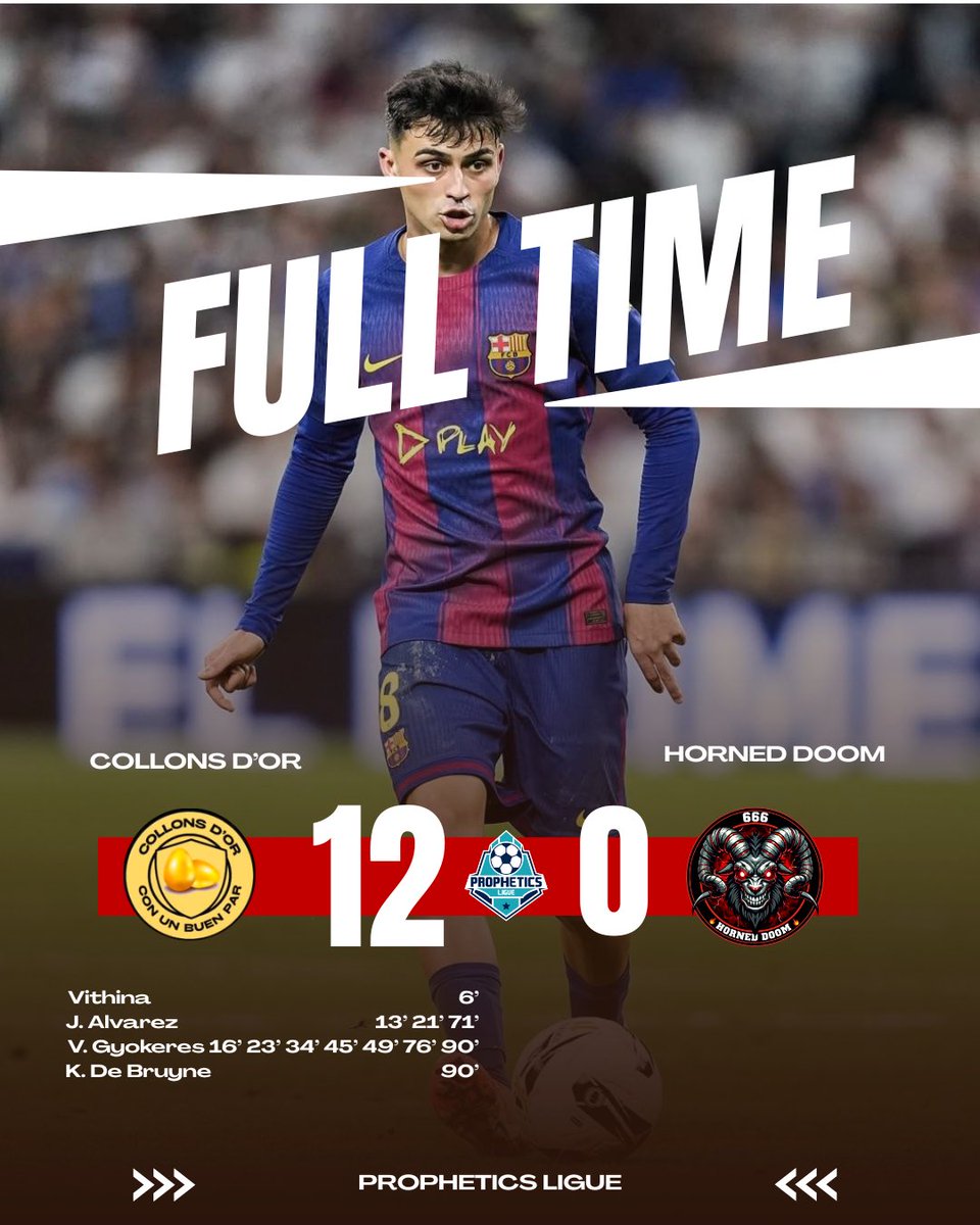 Full time <a href="/CollonsdOr/">Collons d'Or</a> vs <a href="/FDRSHINE1/">HORNED DOOM</a>