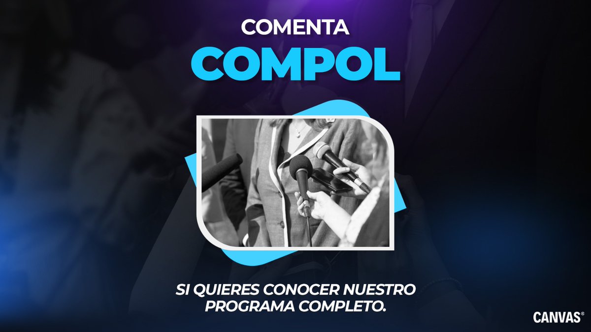 CanvasAdSchool's tweet photo. En política no basta con tener buenas ideas.
Necesitas imagen, mensaje y posicionamiento claros.
La Certificación Internacional en Comunicación Política te enseña a construir poder desde la narrativa, dominar medios digitales y controlar el mensaje en crisis.

No es teoría. Es estrategia aplicada.

Inscripciones abiertas. 🎯
#FormandoPoder