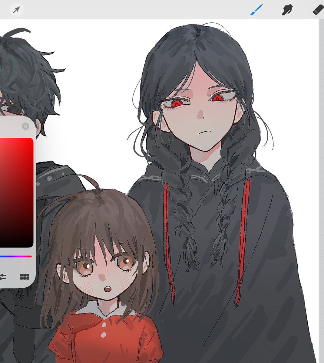 시그마 그리다가 잠와서 그냥끝냈어요 광신쨩은 먼가 수줍으면 표정 안좋아지는타입일듯(..