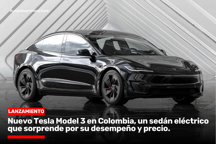 Autosdeprimera's tweet image. #LANZAMIENTO | El nuevo Tesla Model 3 llegó oficialmente a Colombia en tres versiones, todas con un alto nivel de equipamiento y una autonomía que puede alcanzar hasta los 660 kilómetros en la configuración Long Range AWD. 

Más novedades aquí: autosdeprimera.com/autos-de-prime…