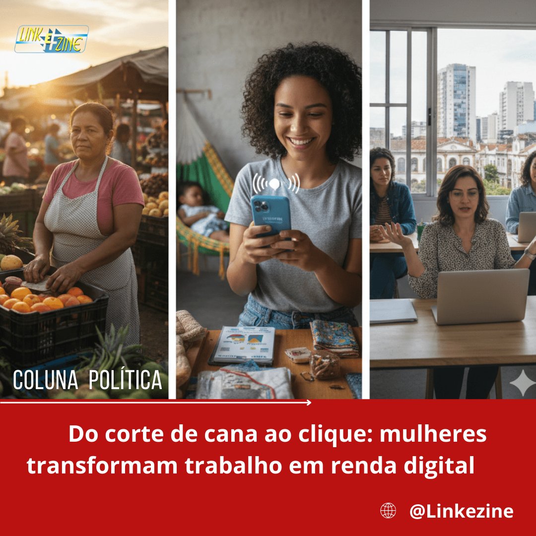 Linkezine's tweet image. Coluna Política 

O Brasil que acorda cedo para o trabalho braçal agora também desperta para o som das notificações de vendas. Em meio a um mercado formal ainda marcado por desigualdades

Veja 👇 
linkezine.com.br 

#EmpreendedorismoFeminino 

 #EcommerceBrasil