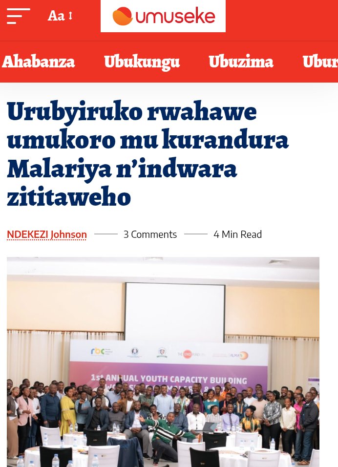 Rwanda Malaria and NTDs Youth Corps tweet media