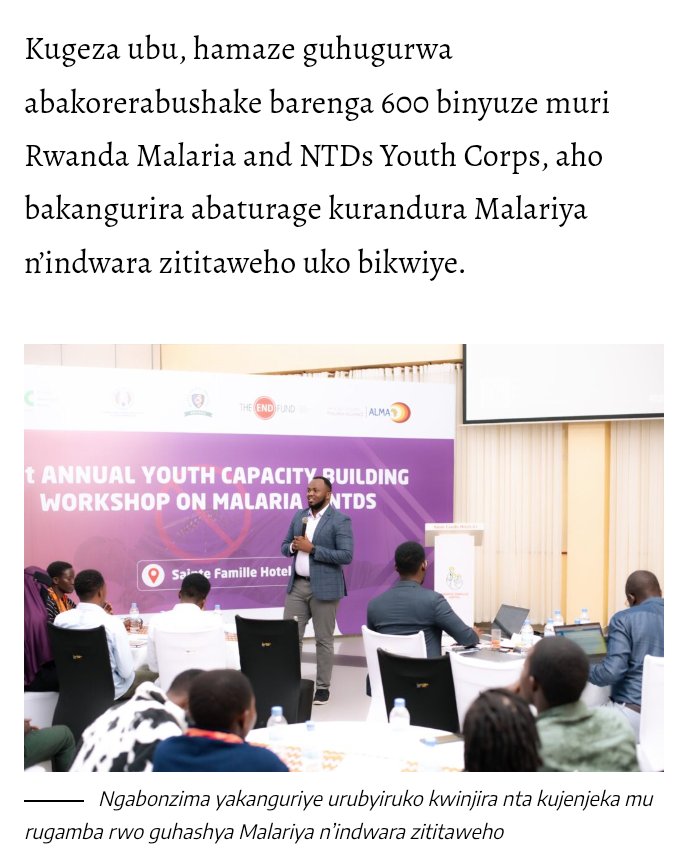 Rwanda Malaria and NTDs Youth Corps tweet media