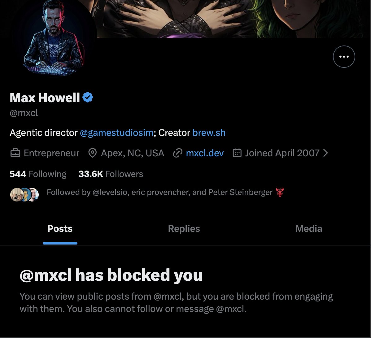 Asking the creator of brew(.)sh to defend his stance that mcp is "junk" results in getting blocked by him. Expected from someone who thinks he's smarter than <a href="/karpathy/">Andrej Karpathy</a> when it comes to this debate lmao