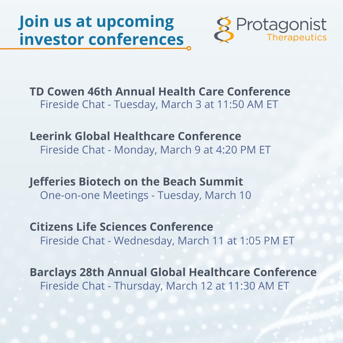 Protagonist Therapeutics tweet media