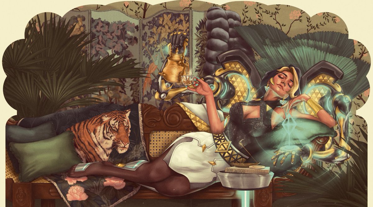 You can’t put a price tag on perfection 🥂✨

Thank you <a href="/jackmrhughes/">Jack Hughes</a> for this gorgeous illustration of everyone’s favorite new Tank Domina! And be sure to post your own Domina artwork using #OverwatchFanArt  💠