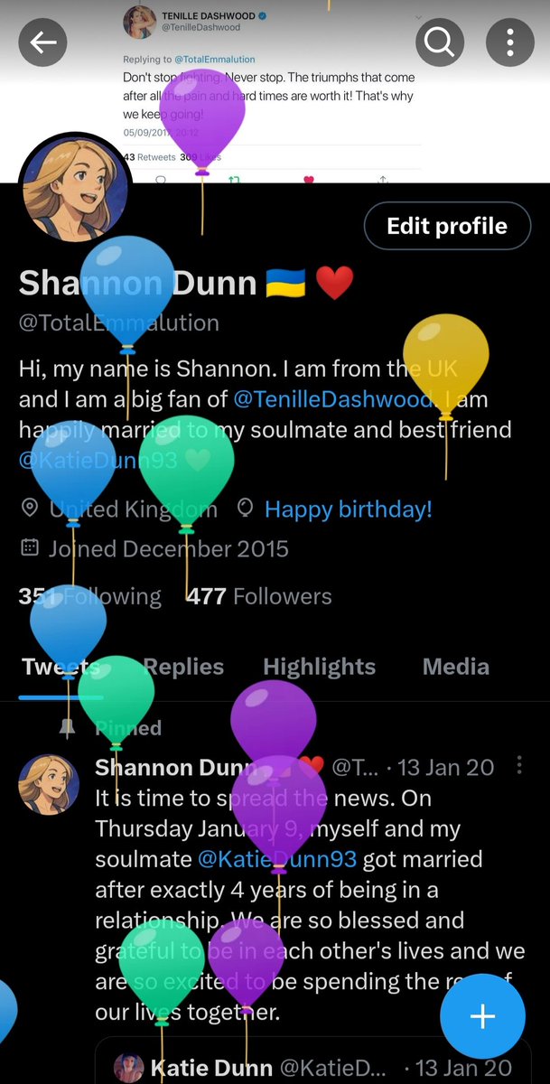 TotalEmmalution's tweet photo. YAY! It is my birthday! And I have had the most wonderful Birthday celebration with my wife @KatieDunn93 and her family. I feel so truly blessed and grateful.

And starting to feel slightly old, I am 32 now!! 😳😆 https://t.co/Eg4OzsHYTd