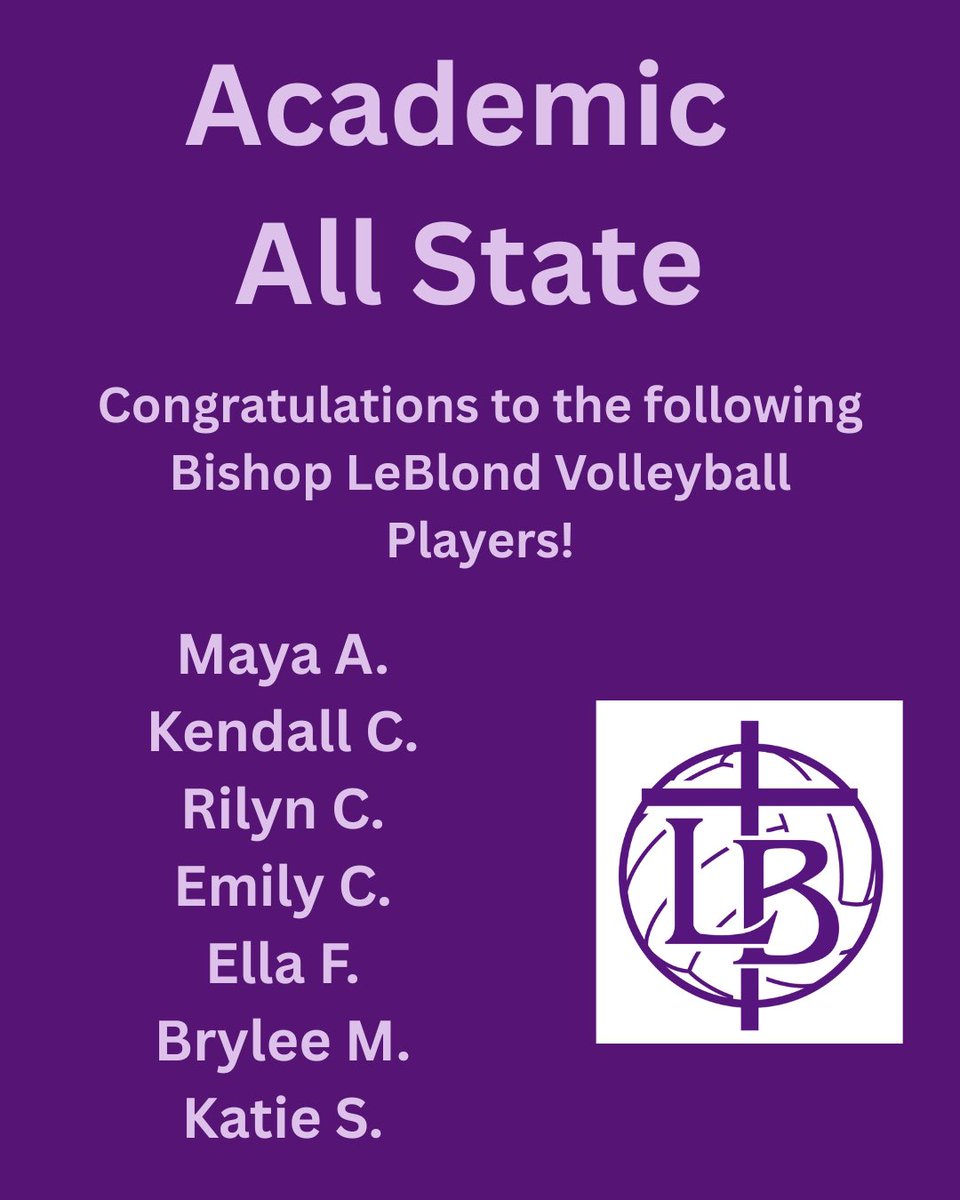 LeBlond Volleyball tweet media