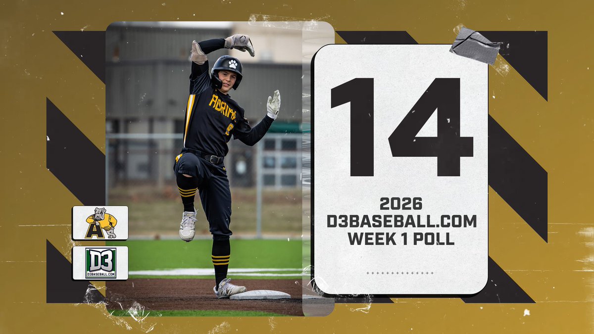 Adrian College Baseball tweet media