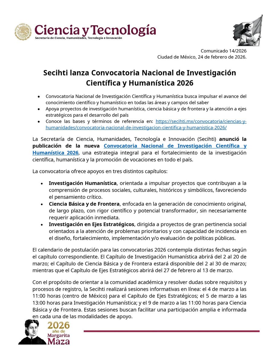 Secretaría de Ciencia tweet media