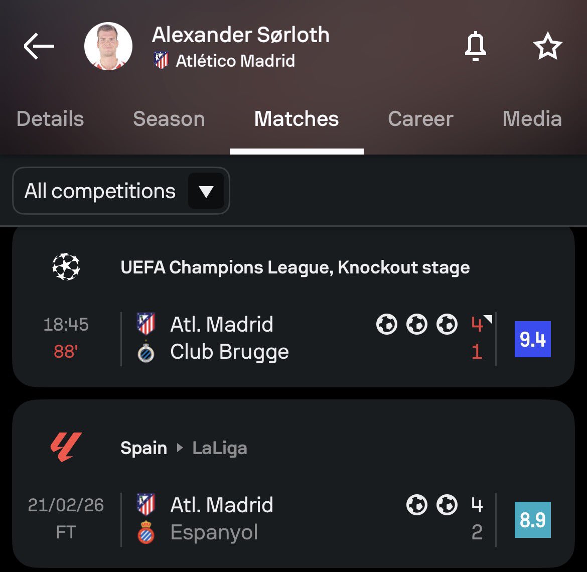 Alexaxfcb's tweet image. Sorloth de la nada es Ronaldo Nazario