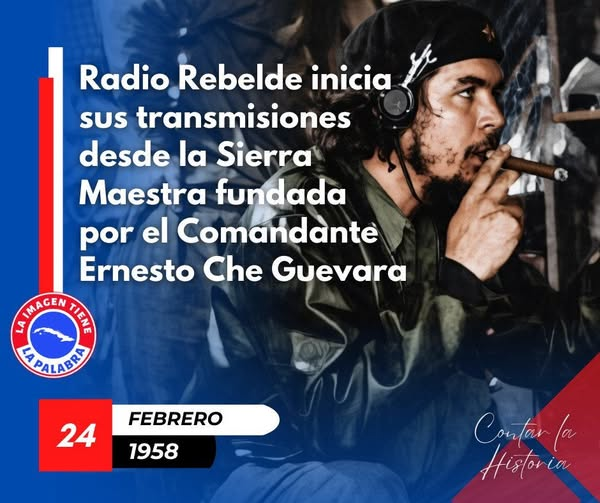 En nombre de los trabajadores de <a href="/GemarOsde/">GEMAR</a> , las felicitaciones a la emisora Radio Rebelde en su nuevo aniversario.
Que el ejemplo del #Che, siga siendo su guía.
#DePieYCombatiendo