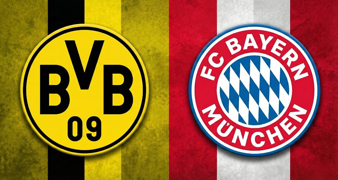 🔥 Futbolun kalbi Dortmund’da atacak!
⚡ #DerKlassiker zamanı:
 Borussia Dortmund 🟡⚫ vs Bayern Münih 🔴⚪
📍 Signal Iduna Park
🕢 20:30
#BVB mi #FCB mi? ⚽