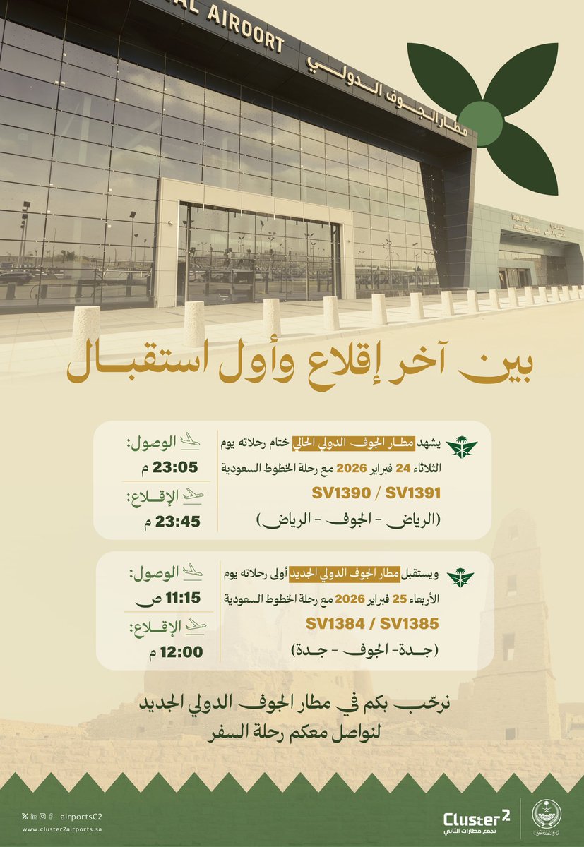 Cluster2 | تجمع مطارات الثاني tweet media