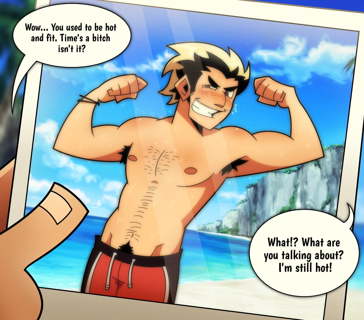 kaz_kamiikaze's tweet photo. "Hot". Some timeskip stuff. #oc #mileniummix https://t.co/3S8ob8e6lC