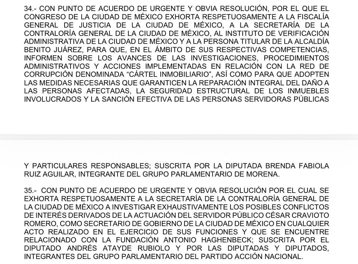 pasotti's tweet photo. Como lo denunciamos, hay un acuerdo entre @PAN_CDMX y @GPMorenaCdMex, bajaron el punto de acuerdo para que se investigue el conflicto de interés de @craviotocesar y la Fundación Haghenbeck.

Lo dicho, la “oposición” sigue protegiendo a Morena cuando los negocios son mutuos. https://t.co/sY4f35COKD