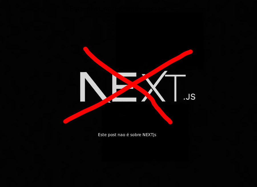 Obs: colarei a baixo na thread, em que contexto surgiu a discussao.

eu n sou fã de Next, já falei os motivos. mas também n sou desses que demoniza a ferramenta. sabendo o que tá fazendo - e principalmente por que tá fazendo - é bem possível que qualquer ferramenta vá resolver