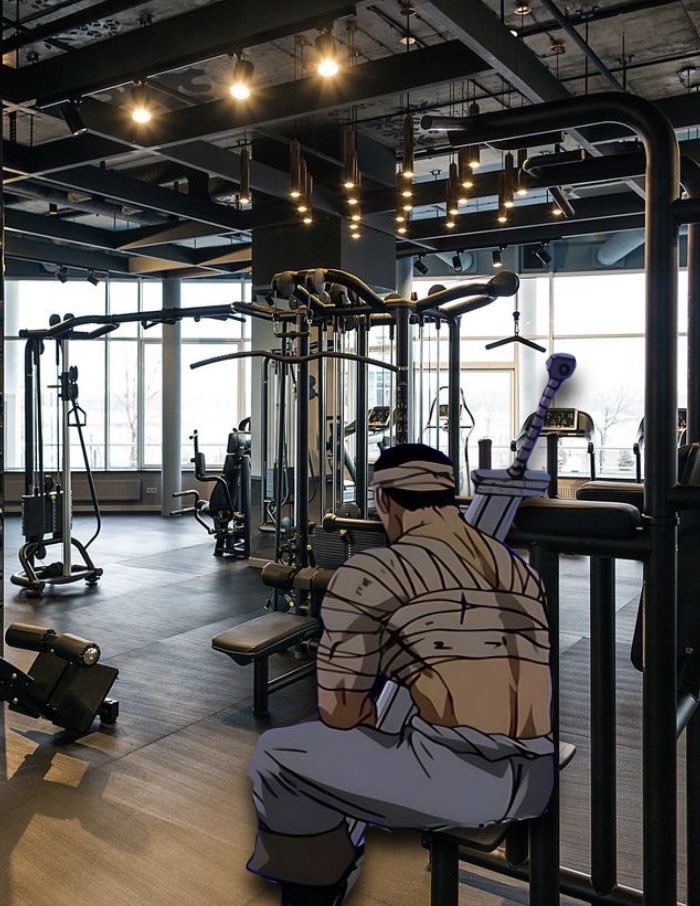 me waiting for the best part of the song to hit before lifting the weight that might kill me