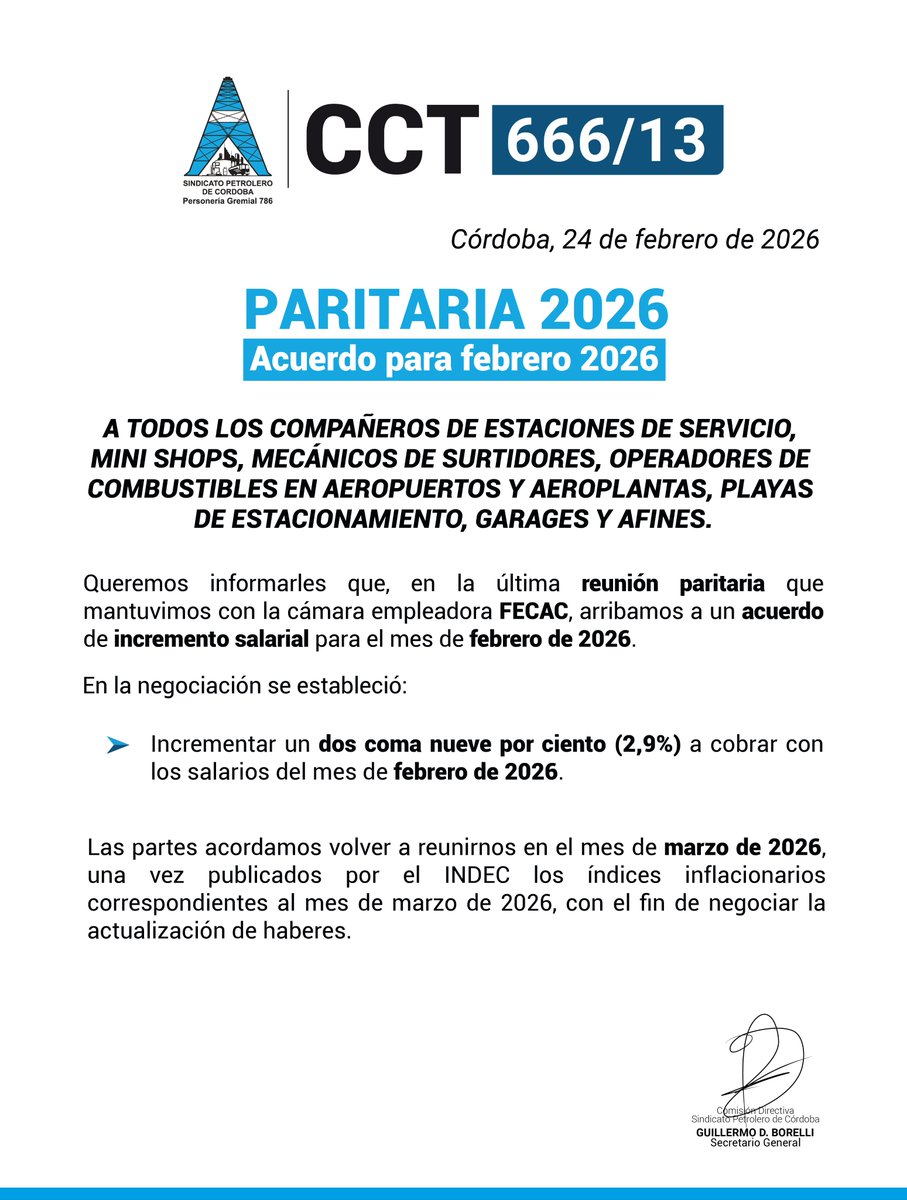 Sindicato Petrolero de Córdoba tweet media