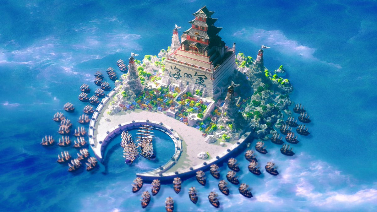 I recreated Marineford from One Piece in Minecraft.
The video is out now on Youtube.

Render by: <a href="/000pierrot/">Pierrot</a>