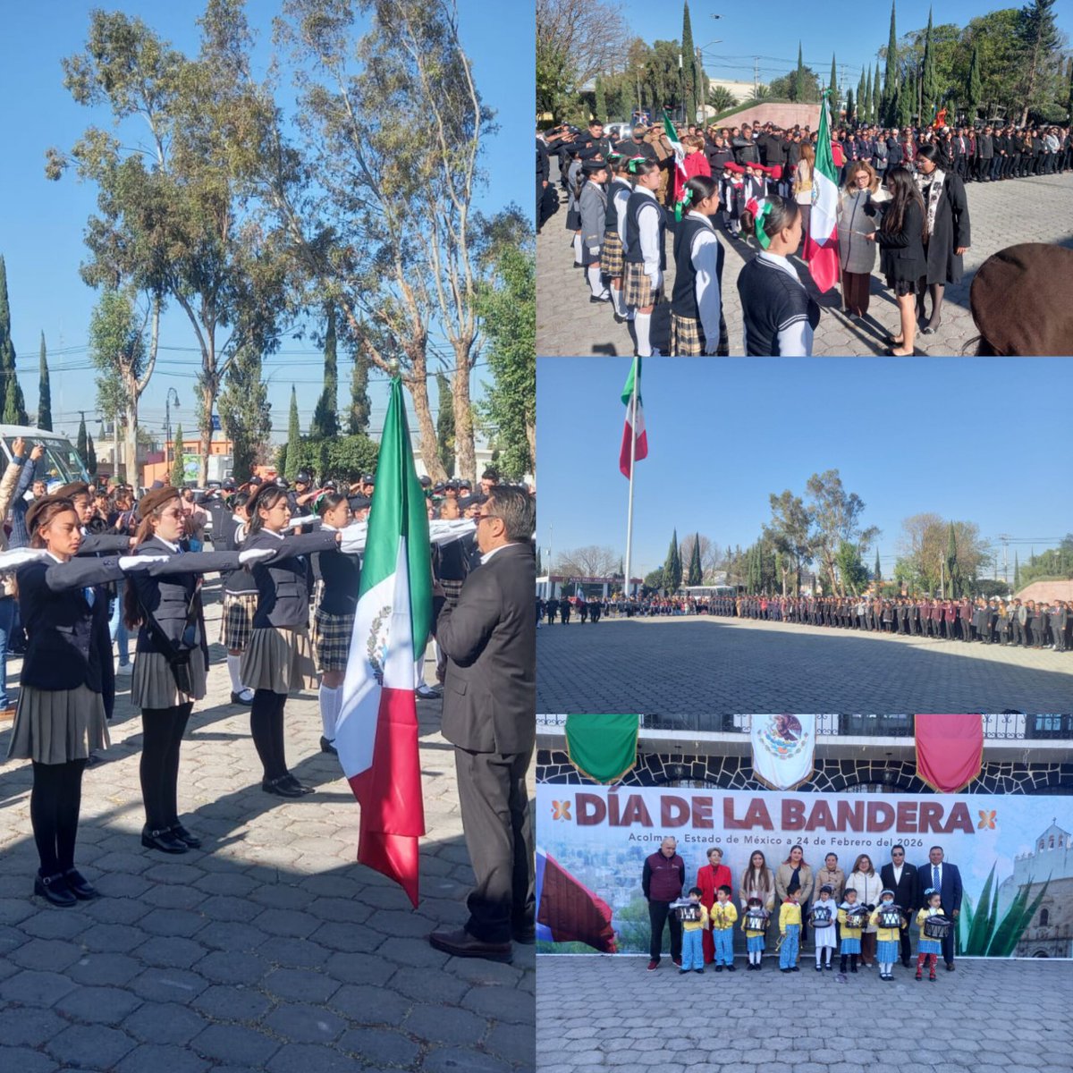 🇲🇽 Acolman conmemoró el Día de la Bandera con abanderamiento de escoltas escolares.
La alcaldesa llamó a honrar el lábaro patrio con resultados y trabajo efectivo en la administración 2025-2027.
#DíaDeLaBandera #Acolman  radiografiainformativa.com.mx/dia-de-la-band…