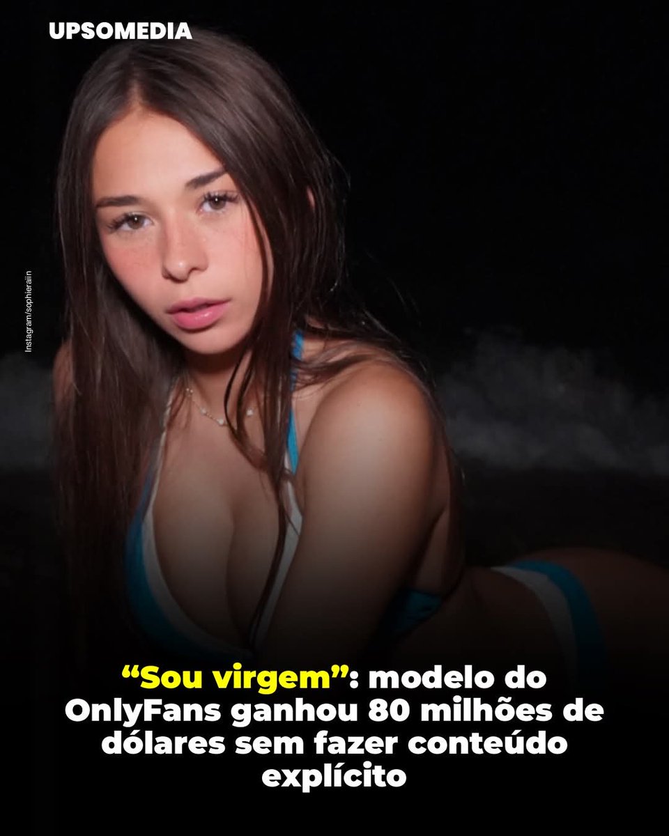 SensoCrtico1's tweet photo. A jovem e famosa modelo norte-americana Sophie Rain, de 21 anos, surpreendeu ao revelar que ganhou mais de 80 milhões de dólares em apenas dois anos no OnlyFans, sem publicar nudes nem conteúdo explícito. Por sua vez, a influenciadora, que conta com mais de 8 milhões de seguidores nas redes, assegurou que continua virgem e que espera pelo “homem certo”.

Em relação aos mais de 80 milhões de dólares conquistados, um dos casos mais chamativos é o de um assinante do OF de Rain, que contribuiu com quase 5 milhões de dólares em menos de um ano. A história da jovem criadora de conteúdo foi de uma infância com dificuldades econômicas a se converter em uma das modelos mais bem pagas da plataforma e do mundo.