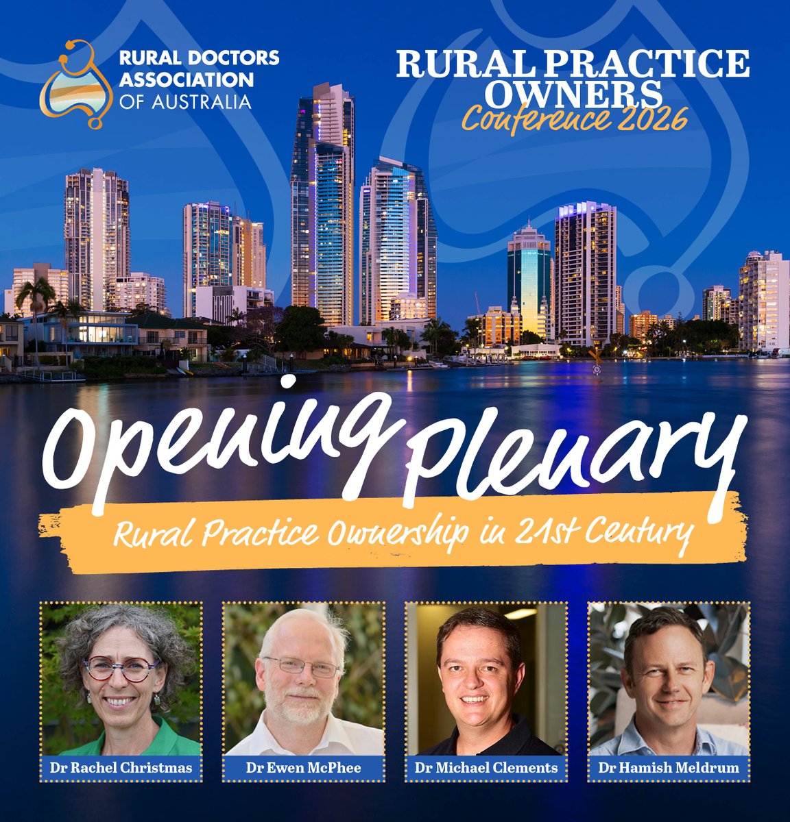 RuralDoctorsAus's tweet photo. 9 days to go until we kick off.  Starting with an amazing panel of practice owners-different models, different approaches; Join us on the Gold Coast https://t.co/lyMPUfkVN2 
@HWQld @RuralDocsQ  @RDANSW @RuralDoctorsOrg  @NRHAlliance @RACGP @ACRRM https://t.co/DXV8boeBG8