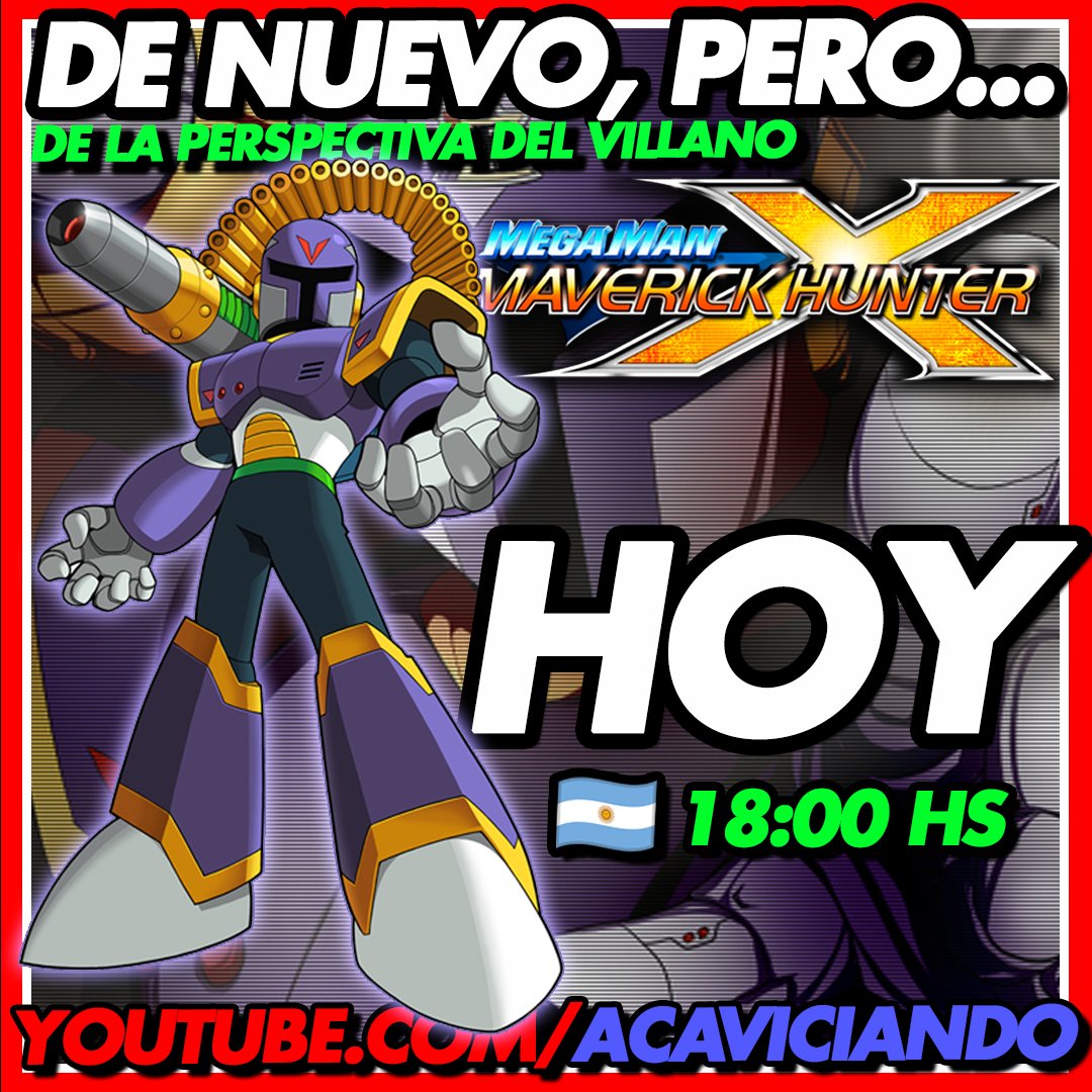 AcaViciando's tweet image. Hoy empezamos la campaña de Vile en Maverick Hunter X.

No jugamos con el héroe.
Jugamos desde el lado oscuro.
🕗 18:00 HS 🇦🇷
🔴 Directo en el canal
👉 Link en bio

#MegaMan #Vile #RetroGaming