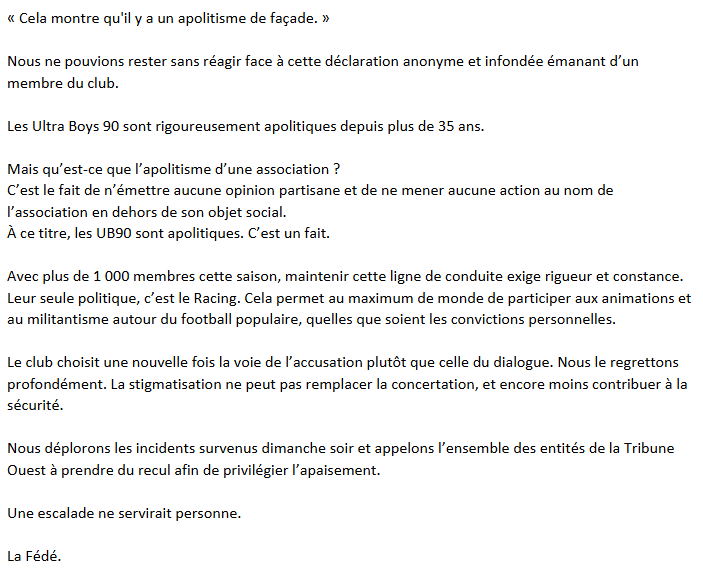 Fédération Supporters RCS tweet media