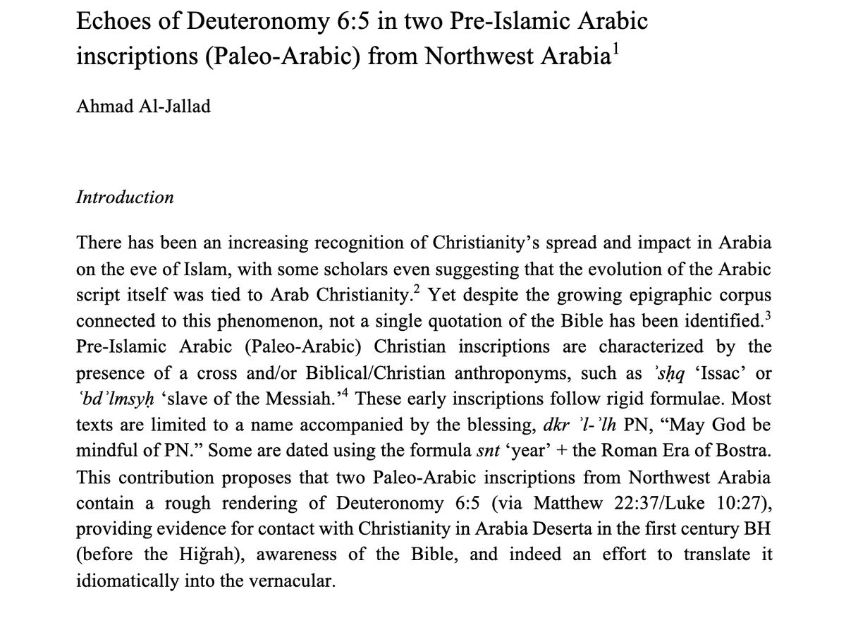 Its only February and we've already gotten three new studies from Al-Jallad this year (w/ co-authors!)