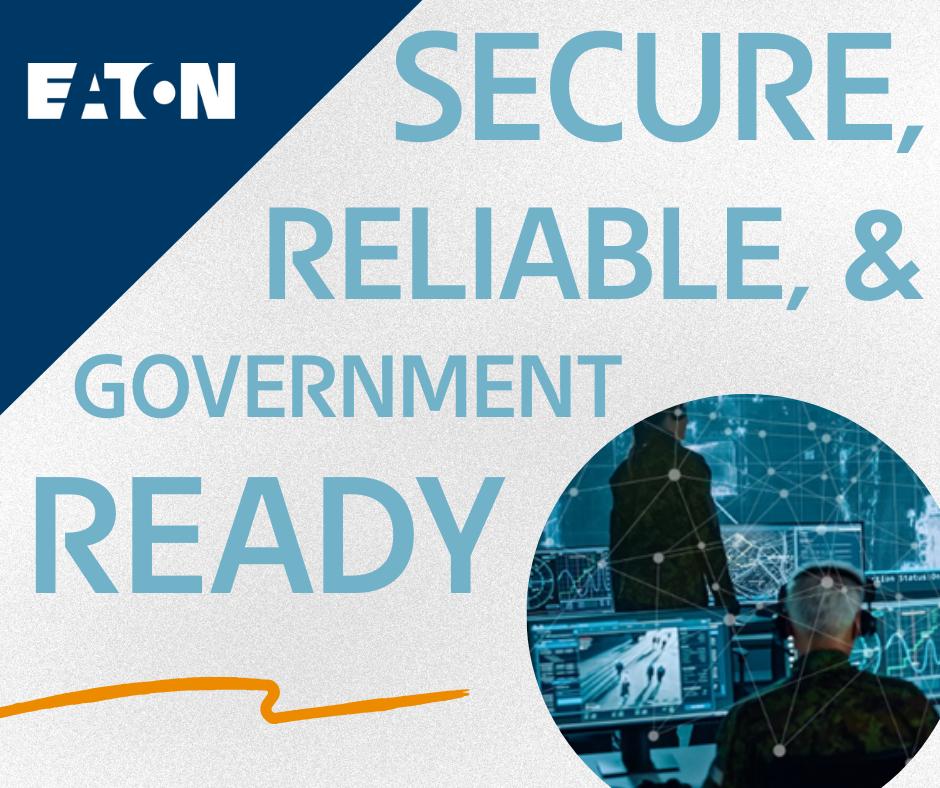 Experience unmatched data protection and around-the-clock system management support with Eaton’s data center solutions for government: ow.ly/Ut1Y30sTMfl