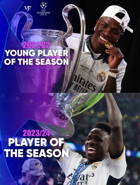 We have Vini. Best UCL player since Cristiano Ronaldo