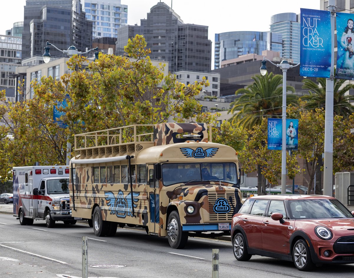 sebikes's tweet image. When the @se_big_bus hit San Francisco a few months back, it was loaded with the goods! Riding in the Big Bus is one of the coolest feelings ever! #sebikes #sebikeslife #bikelife