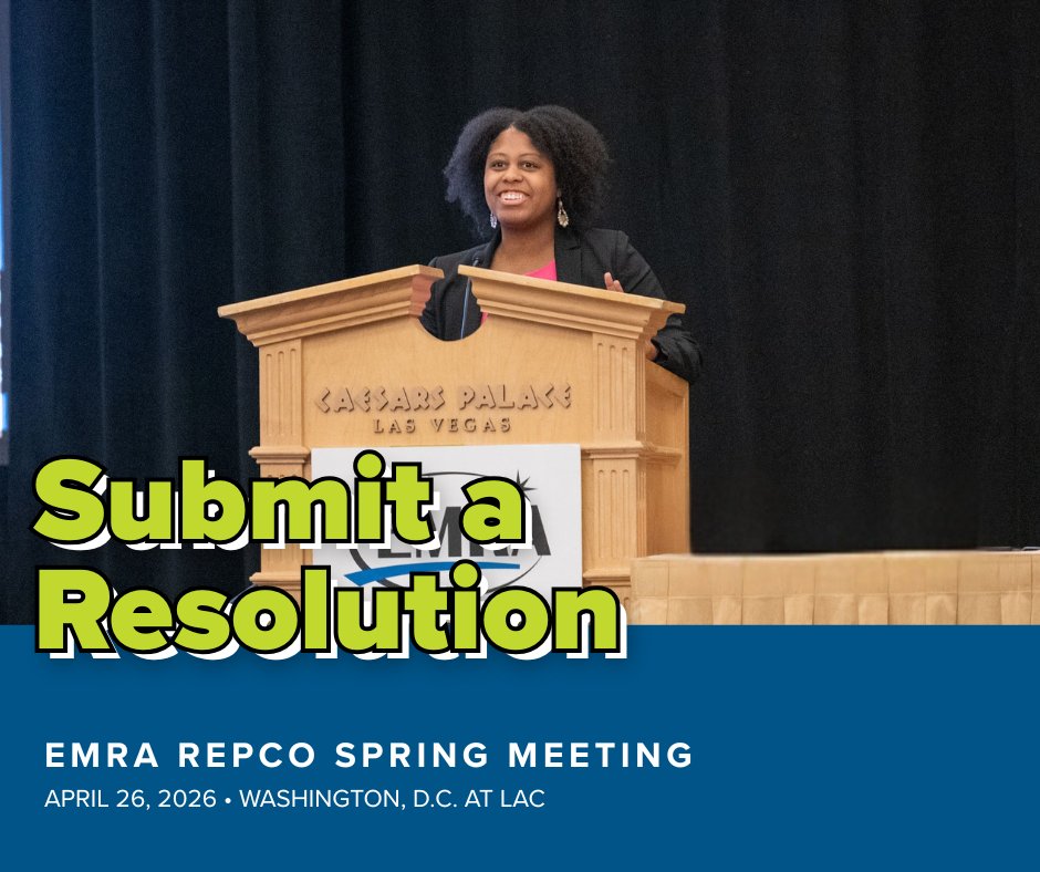 emresidents's tweet image. Want to change something in EM training or health care?

Author a resolution for the EMRA Rep Council and help set policy and direction for EMRA.

📝 Resolutions due March 5 at: emra.org/be-involved/be…

#AdvocacyInAction #EM #RepCo