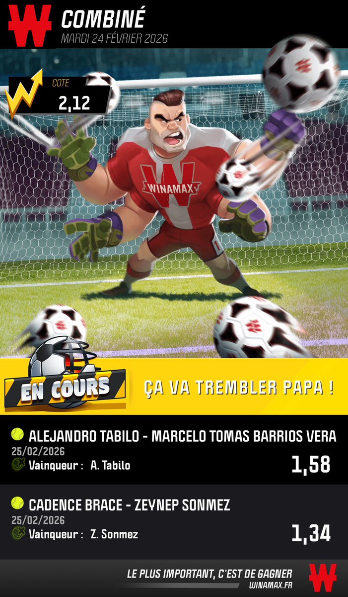 AtinoPronos's tweet photo. 🎁 Bet 🎾 ATP Santiago + WTA Merida

👉 Tabilo
👉 Sonmez

⏰ Départ : 00h

📊 Cote à 2,12

💶 BK à 1376,40 € | 💰Mise : 10 €

😏 DM pour la carte complète de tennis et pour obtenir des freebets 🤑

♻️ et ❤️ pour le soutien

#ParisSportifs #BettingTips #freebetparionssport https://t.co/NmOhmSXr3n