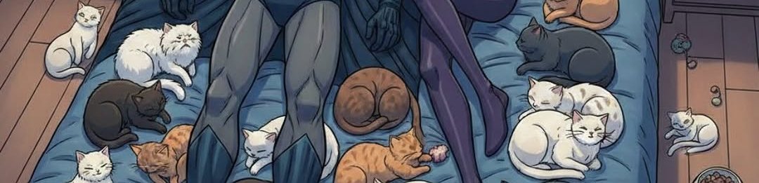 Aa7_Win's tweet photo. Even heroes need a purr-fect night