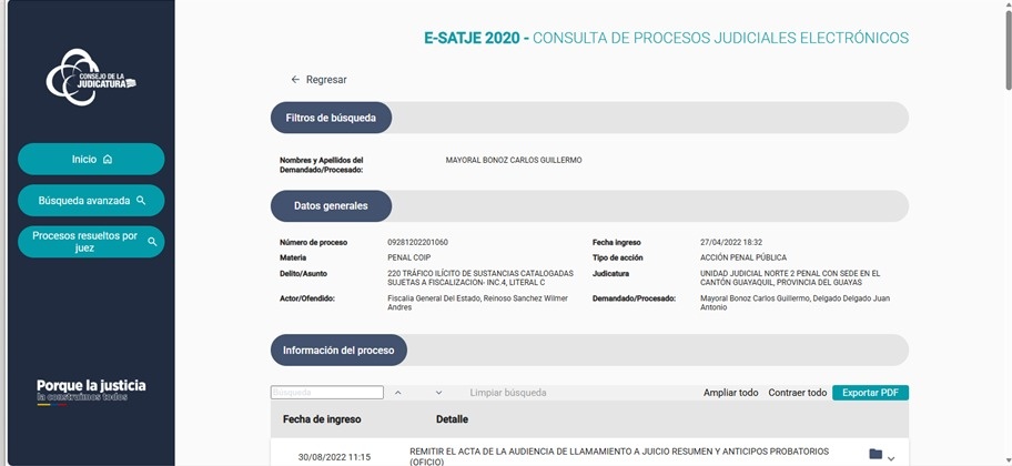 #ATENTO HÉCTOR VANEGAS - EL MASÓN DEFENSOR DE NARCOS

Vanegas firmó el pedido de habeas corpus del narco MAYORAL BONOZ CARLOS GUILLERMO, MEXICANO. Aprendido con 4 kilos de droga.