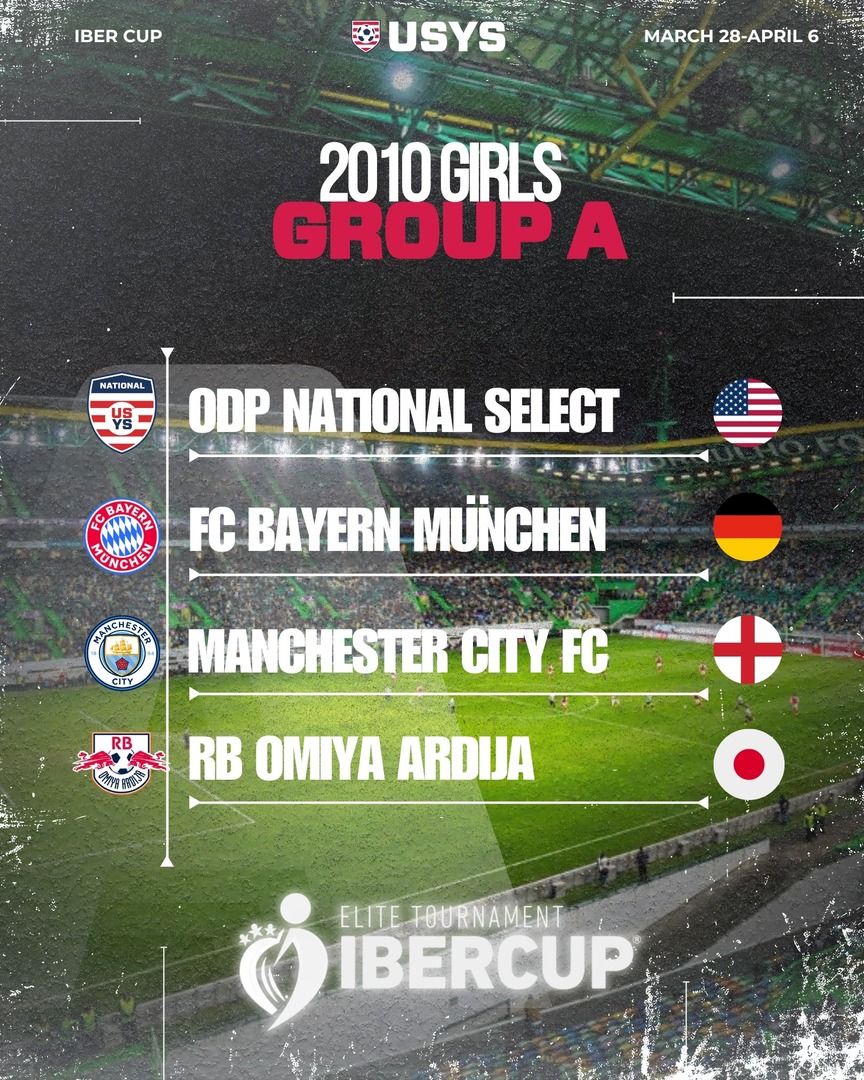 usysodp's tweet image. The world is watching 🇵🇹.
Our 2010 &amp;amp; 2011 ODP National Select teams will compete at IberCup in Lisbon — one of the premier international youth tournaments featuring top academies from around the globe.
.
.
#ODP #Pursuitofexcellence