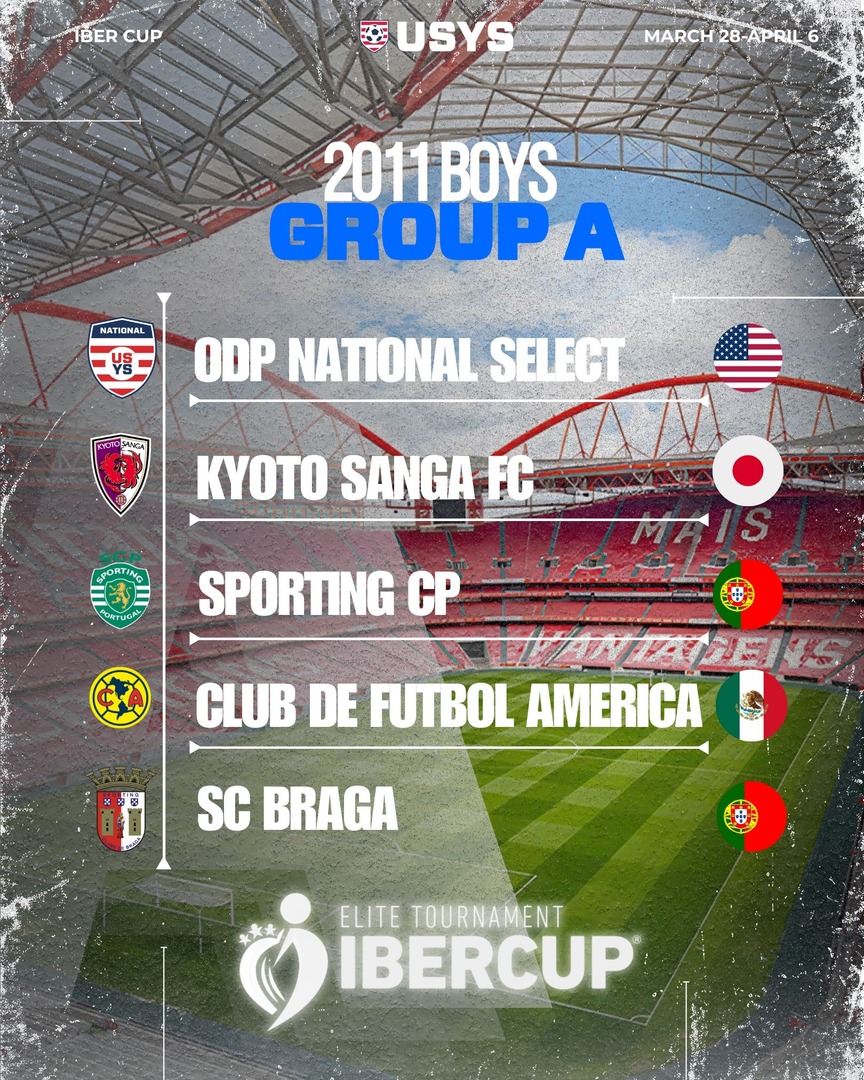 usysodp's tweet image. The world is watching 🇵🇹.
Our 2010 &amp;amp; 2011 ODP National Select teams will compete at IberCup in Lisbon — one of the premier international youth tournaments featuring top academies from around the globe.
.
.
#ODP #Pursuitofexcellence